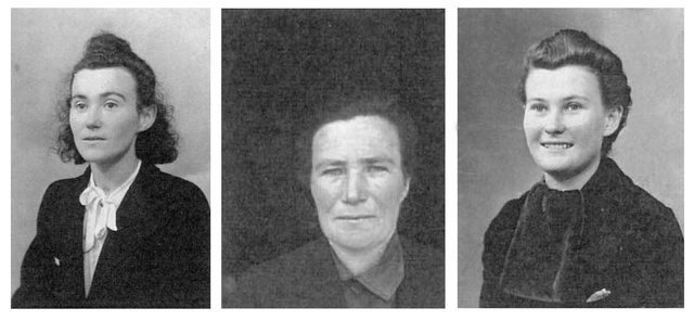 Marie, Germaine et Justine BACQUE