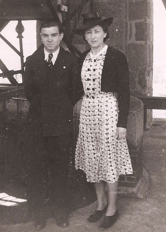 Germaine Collardey et son fils Jean, 1942-1944