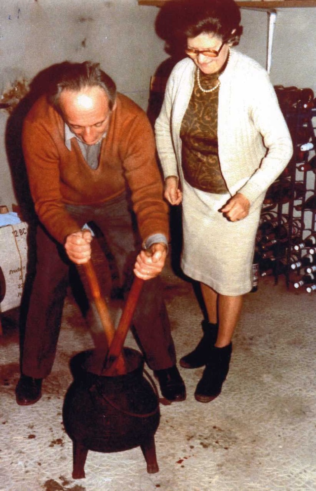 Simon & Simone TIBLOUX, les sauvés, photo prise à Ambazac en novembre 1981