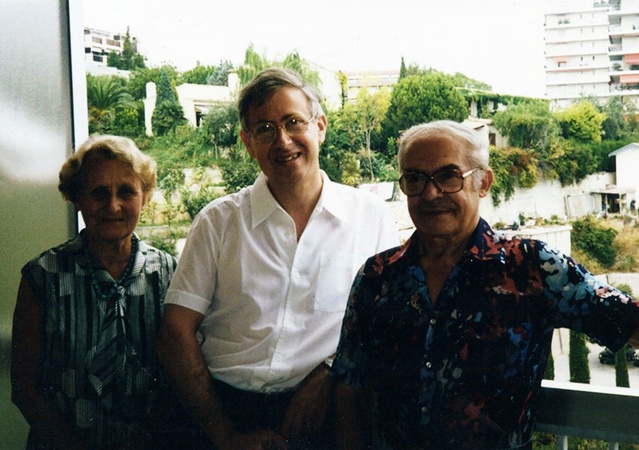 1988, de gauche à droite Suzanne et Dominique Brondolo, et la famille LIvchitz