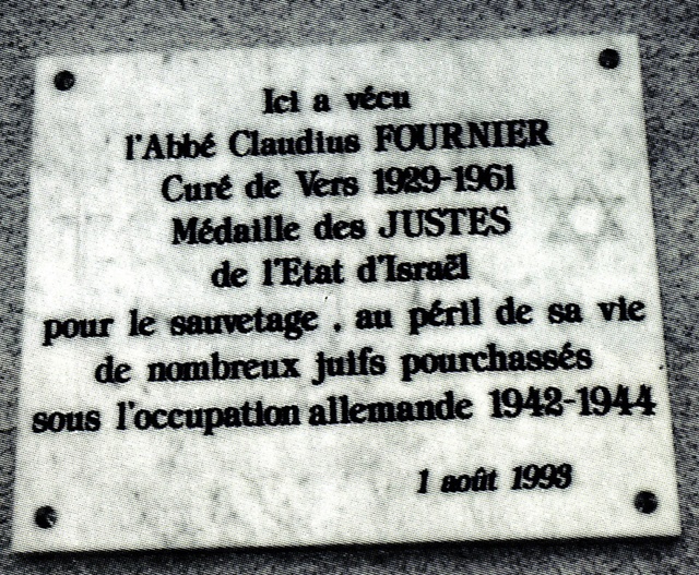 Plaque commémorative