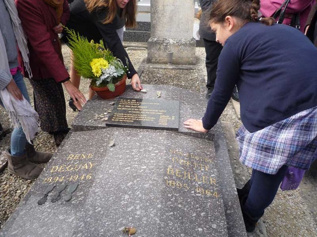 Plaque tombe René Odette Deguay