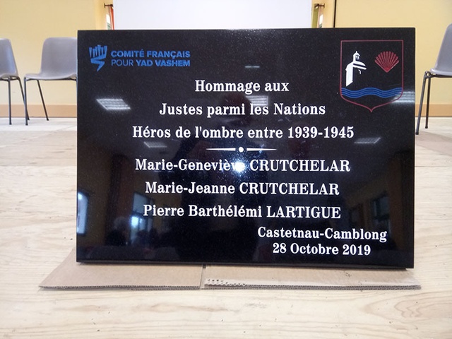 Plaque commémoratvie