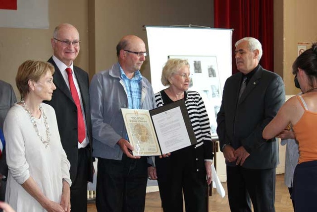 Cérémonie de remise de médaille