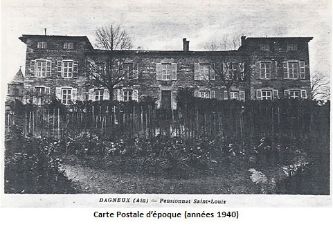 Vue du Pensionnat  St Louis  depuis la route de Genève