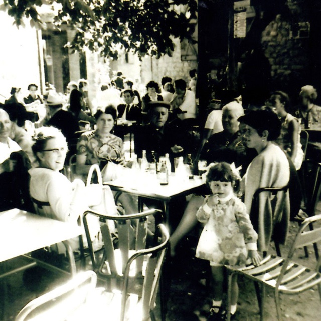 Andrée Gugenheim, Paul Gugenheim, Yvette, Henri Fournier, Louise Fournier et Claudine Salvan Four