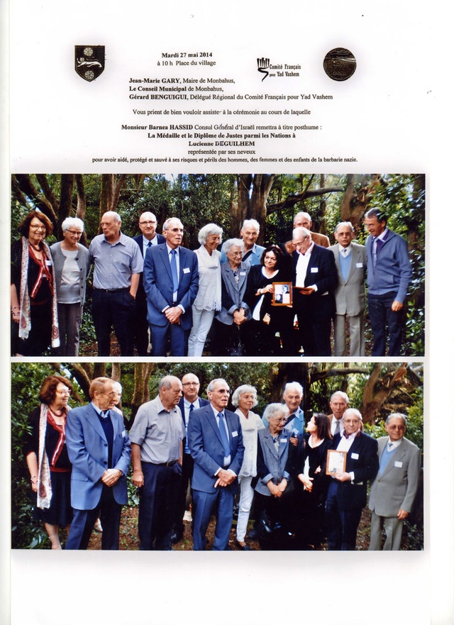 Souvenir de la cérémonie