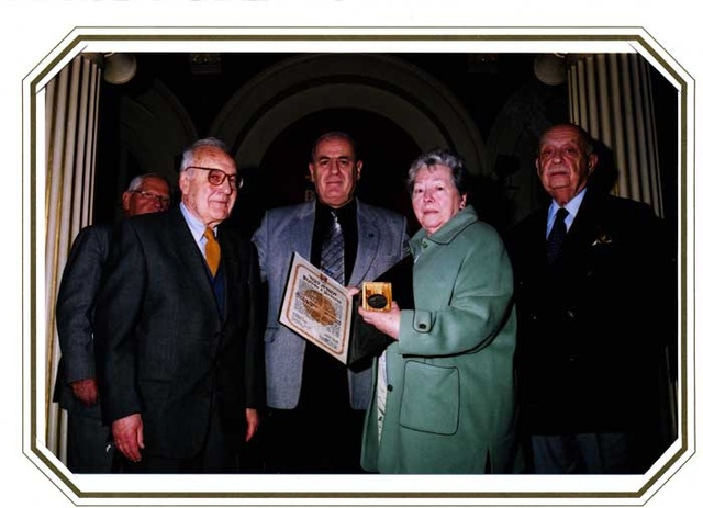 25 Fevrier 2010, Mireille Berthe nièce des Batt avec Philippe Muller la personne sauvée