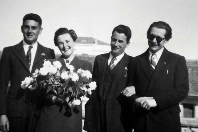 Pierre François et René Duphil au mariage de Cascade et René Tulpin
