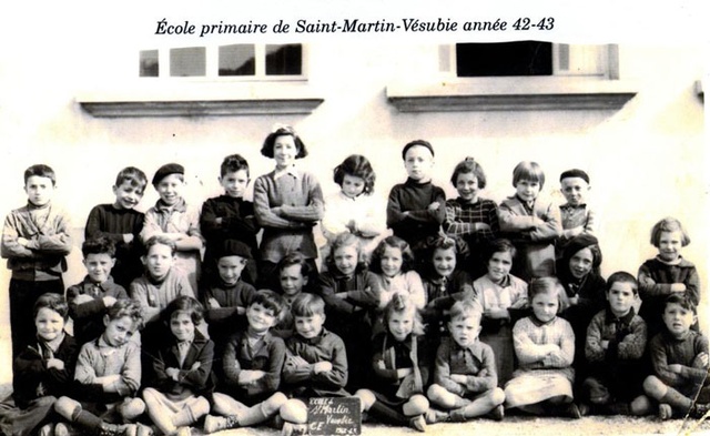 Ecole primaire Saint Martin Vesubie 1942-43