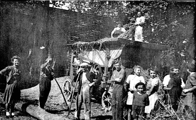 Jean (3° à gauche) et Fernande (1° à gauche) AUGEARD