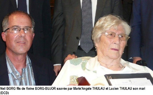Descendant du sauvé et Mme Thulleau