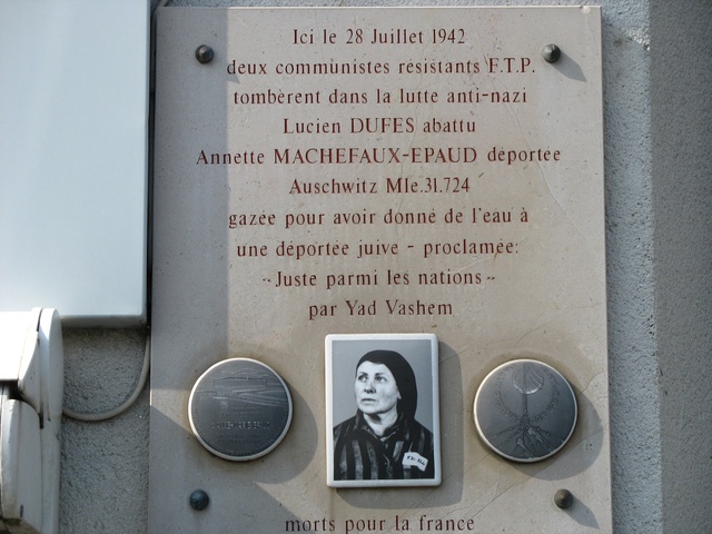Plaque commémorative