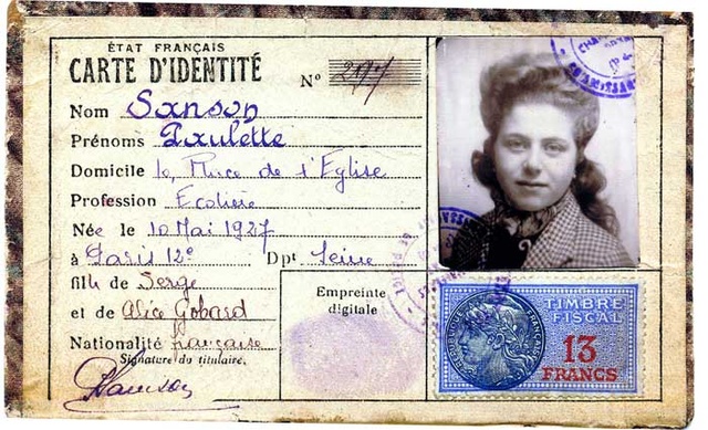 Fausse carte d'identité de Paulette Grunberg