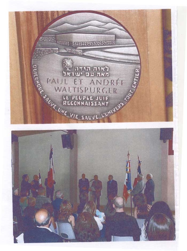 Remise de la médaille