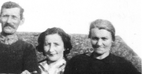 Léon DUBOIS, Liéba Ruck Brant et Claire DUBOIS en septembre 1944