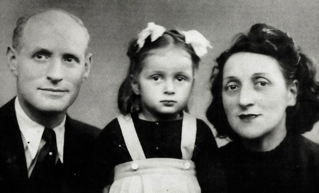 Sylvie Kajman Wachtel avec ses parents