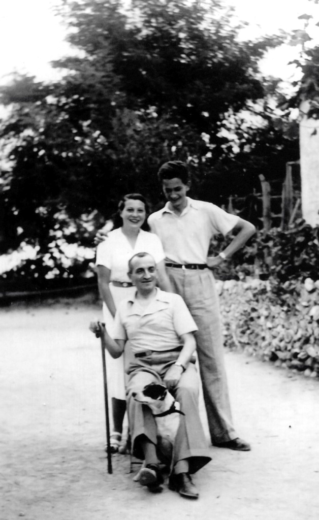 devant Philippe Durand derriere à gauche René Durand, à droite Georges Durand