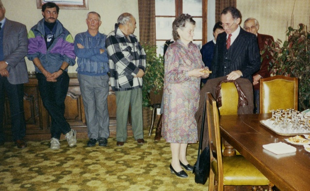 Madeleine Drouet lors de la cérémonie 