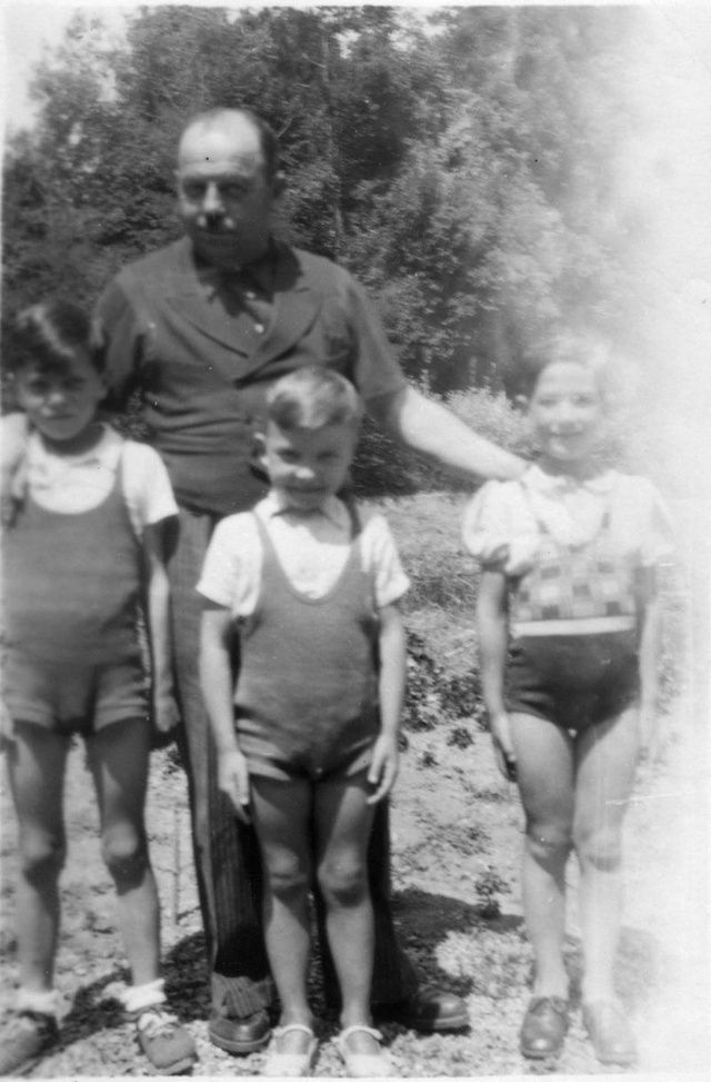 Paul Coche, avec Gérard, Raymond et Pitchi