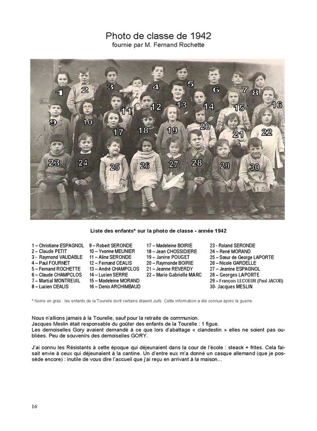 Photo de classe de 1942