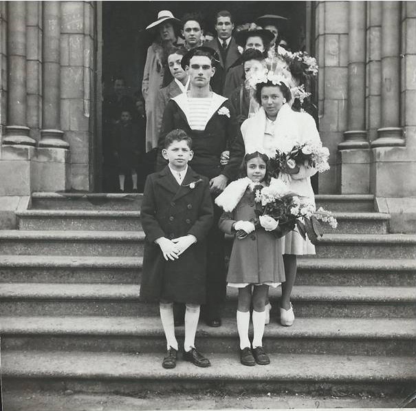 Albert OLER au mariage de Yolande et Jean CHARPENTIER