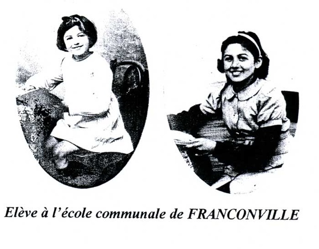 Madeleine Golebiowski élève à l'école communale de Franconville âgée de 7 et 10 ans