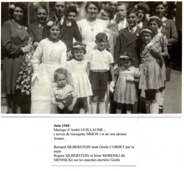 Mariage de André Guillaume neveu de Georgette Simon et Jeanne