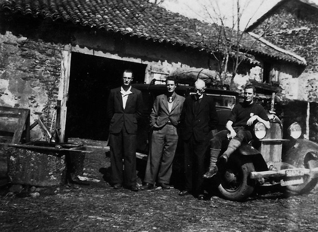 Mr Chardon et trois de ses fils; Olivier, Victor, Auguste