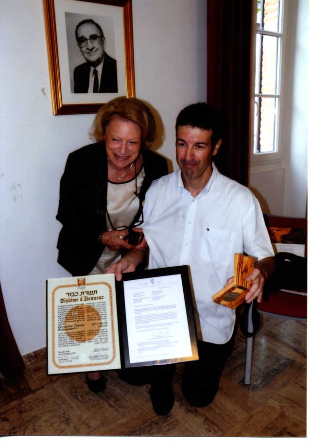 Eric Schwander petit fils des Justes avec Jacqueline Grumbach