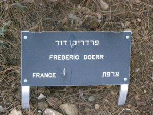 Plaque de l'arbre Frédéric Doerr
